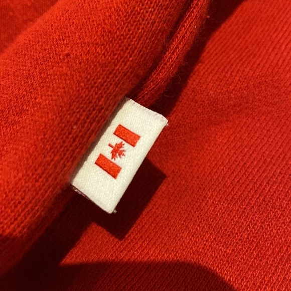 Roots Vtg Canadian Team 2004 Athens Olympic Half Zip Sweatshirt Red White Sz XXL - Picture 8 of 12